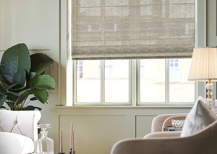 Tucson Voile, Antique Brass - Motorised Roman Blind - Image 5